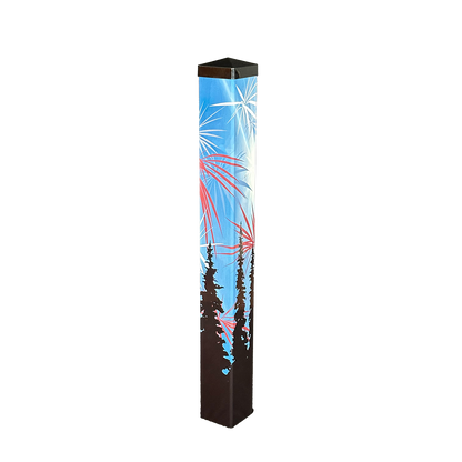 Fireworks with Trees (Bright)